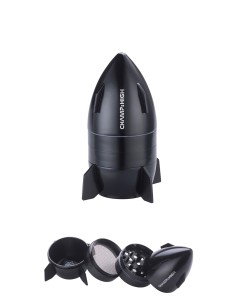 Grinder 4-teilig CH Mini Spaceship Black 50mm
