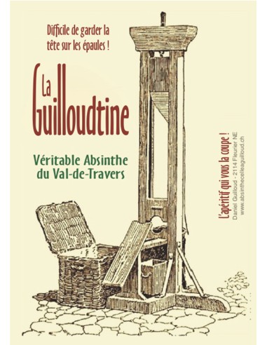Absinthe "Guilloudtine" 68° 10cl Platine