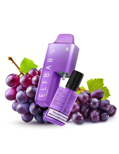 ElfBar AF5000 Grape Sel de Nicotine 20mg/ml ElfBar AF5000 Grape Sel de Nicotine 20mg/ml