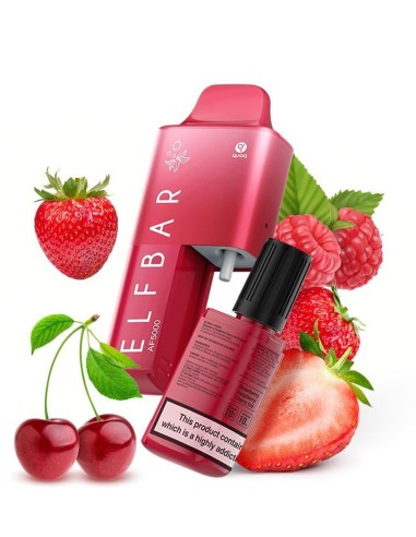 ElfBar AF5000 Strawberry Raspberry Cherry Ice Sel de Nicotine 20mg/ml