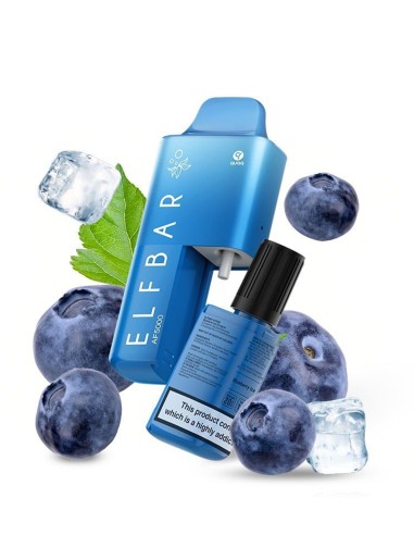 ElfBar AF5000 Blueberry Ice Sel de Nicotine 20mg/ml