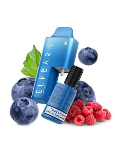 ElfBar AF5000 Blueberry Sour Raspberry Sel de Nicotine 20mg/ml