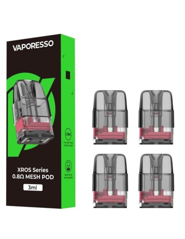 Vaporesso Xros Mesh Pods 3ml 0.8Ohm 4pces