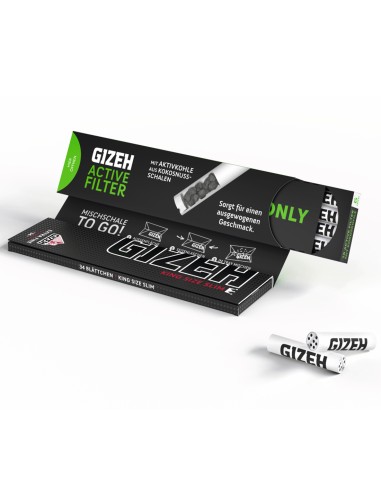 Gizeh Paper King Size Slim + Active Filter