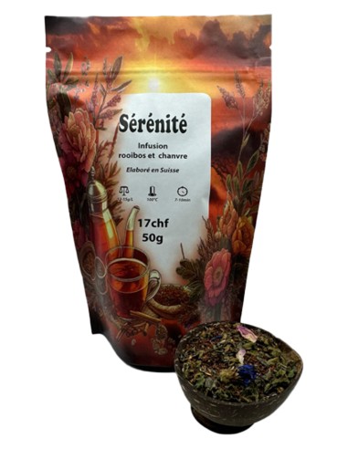 Infusion Sérénité Chanvre et Rooibos 50g