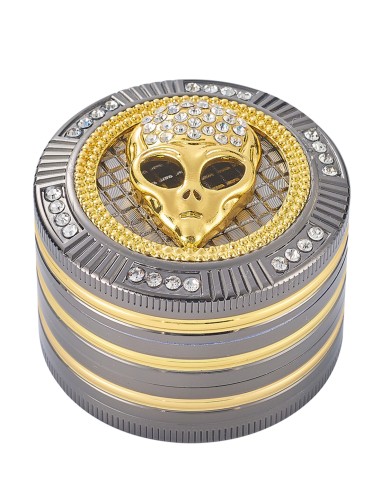 Grinder Métal 4 Parties Bling Bling Alien 50mm