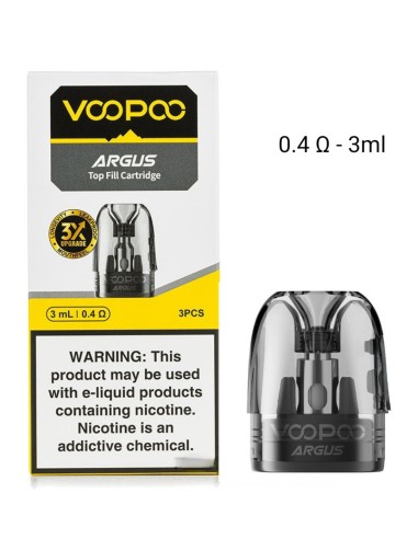 Voopoo Argus Top Fill Cartridge 0.4ohm 3pces