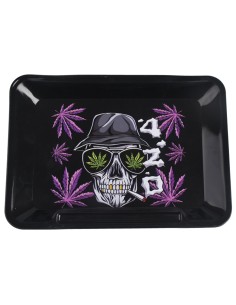 Plateau à Mix Wise Skies 420 Skull 14 x 18cm