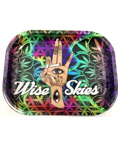 Metall Mischbrett Wise Skies Hand Design 14 x 18cm
