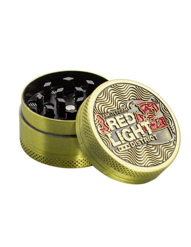 Grinder Amsterdam Red Light Gold 3 Part 40mm en Zinc