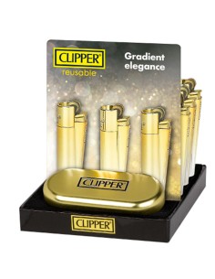 Clipper Metal Gold Gradient Elegance