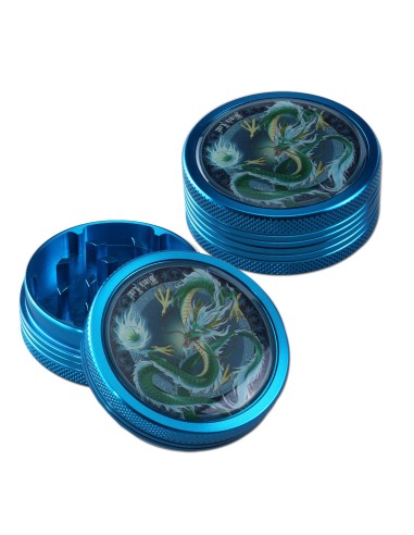 Grinder Black Leaf 2 Part. Dragon Bleu QINGLONG 50mm