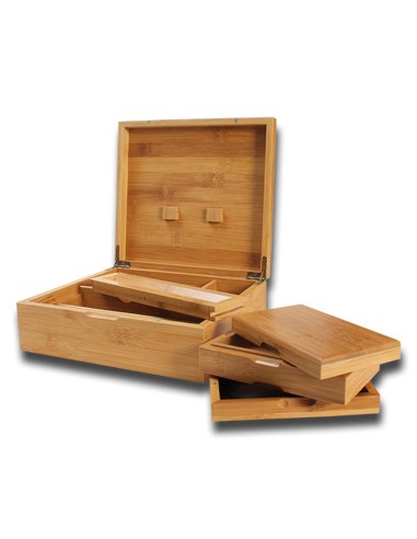 Black Leaf Stoner Bamboo Box