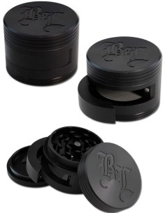 Black Leaf Grinder 3 teilig Dooor Schwarz 64mm