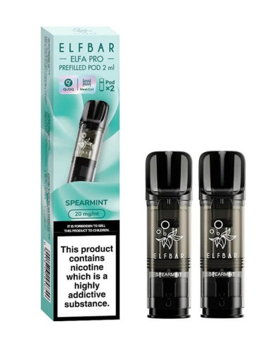 ElfBar Elfa Pro Pods Green Mint 2ml Sans Nicotine