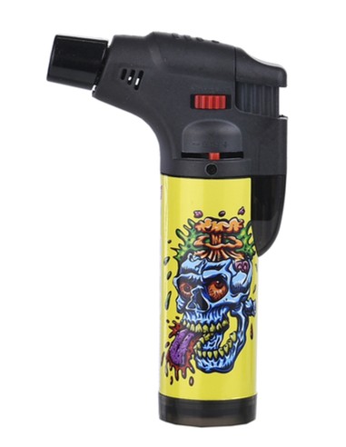 Briquet EasyTorch Crazy Skull Jaune