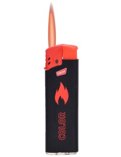Feuerzeug Rubber Touch Color Flame Rot
