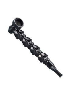 Pipe en Métal Skull Black