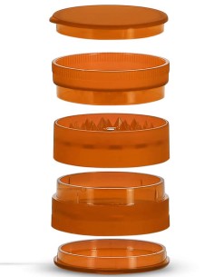 Grinder Plastique 5 Parties Orange