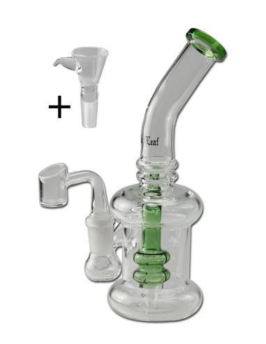 Black Leaf Perkolatorbong Kräuter + Öl Grün 19.5cm