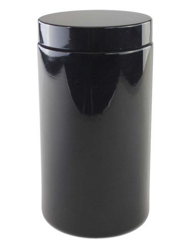 Weithalsdosen aus Violettglas 500ml 8cm