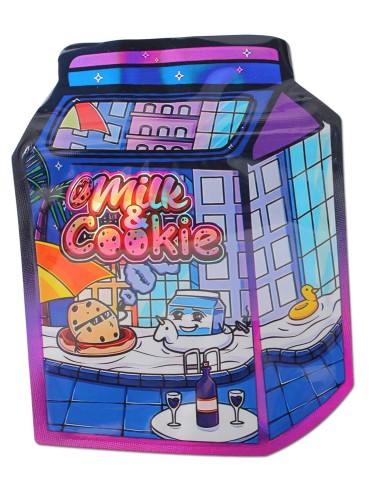Mylar Schnellverschlussbeutel MILKCOOKIES 100x130mm