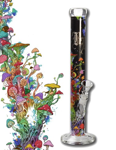 Bong Black Leaf Mushrooms Tree 45.5cm