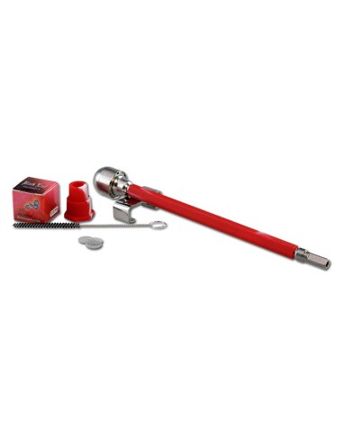 Black Leaf Wand Vape Edelstahlhandvaporizer Rot 19.5cm
