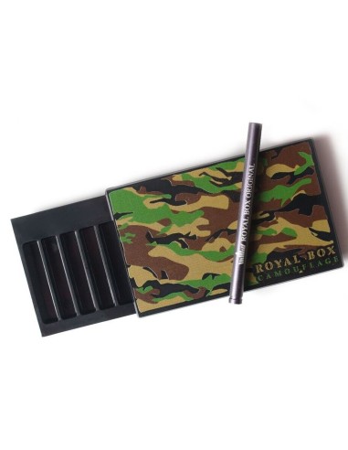 Royal Box Snuff Schwarz Camouflage + Röhrchen
