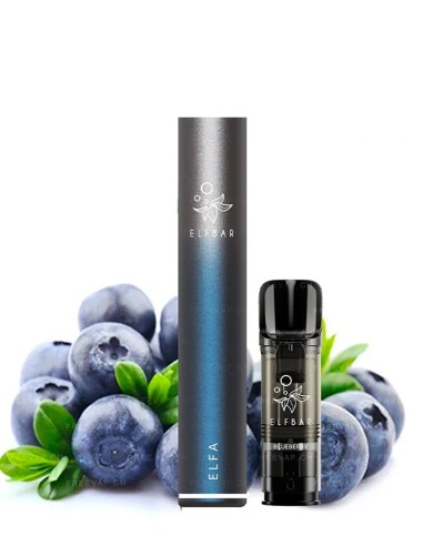 ElfBar Elfa Pro Starter Kit Twilight Blue + Blueberry Sans Nicotine