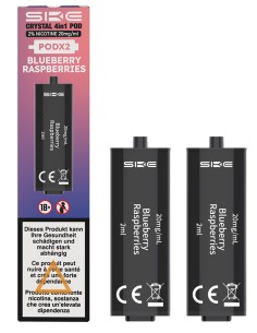 SKE Crystal 4&2 in 1 Pods Blueberry Raspberry 2ml