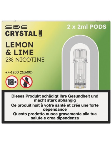 SKE Crystal Plus Pods Lemon Lime 2ml