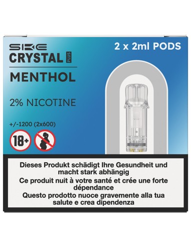 SKE Crystal Plus Pods Menthol 2ml