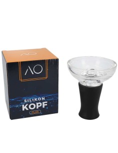 AO Glas-Silikonkopf Phunnel Schwarz
