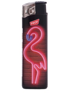 Briquet Électronique Neon Flamingo Rechargeable