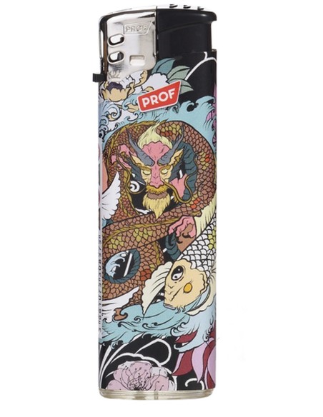 Briquet Electronique Dragon Jaune