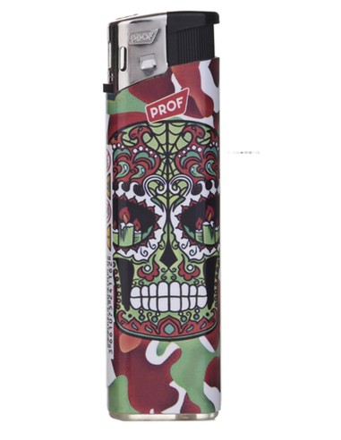 Briquet Electronique Mexican Skull Candles Eyes