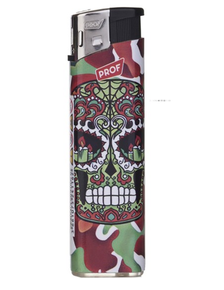 Briquet Electronique Mexican Skull Candles Eyes