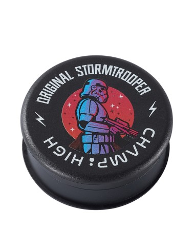 Kunststoff-Grinder Storm Trooper Schwarz 3-teilig 60mm