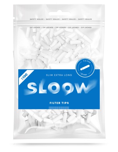 SLOOW Blue Filter X-LONG 6mm-22mm 100 pces