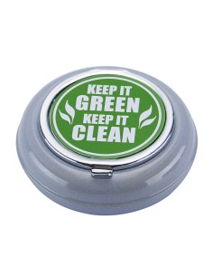 Tragbare Aschenbecher "Keep it Green" White