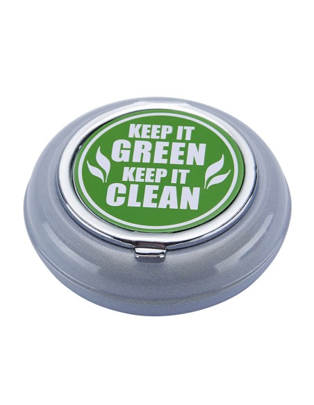 Tragbare Aschenbecher "Keep it Green" White