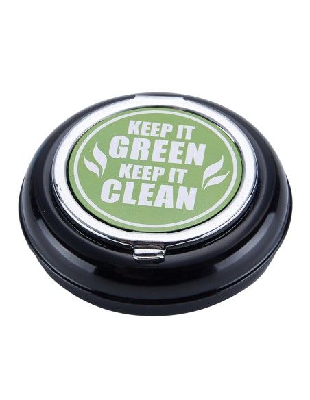 Tragbare Aschenbecher "Keep it Green" Black