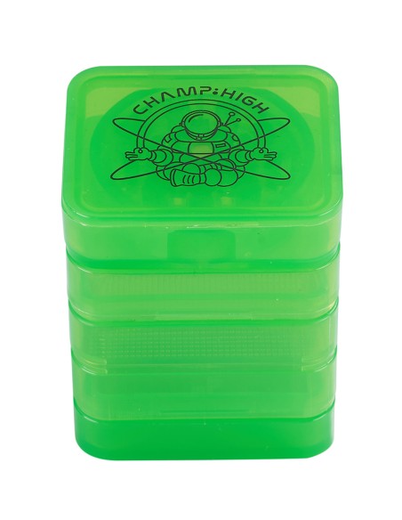 Grinder Plastique Carré Vert 4 parties 40mm