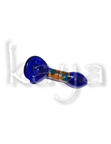 Pipe en Verre Molino Bleu et Orange