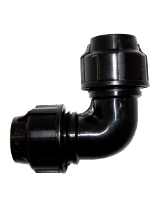 Coude noir 25mm