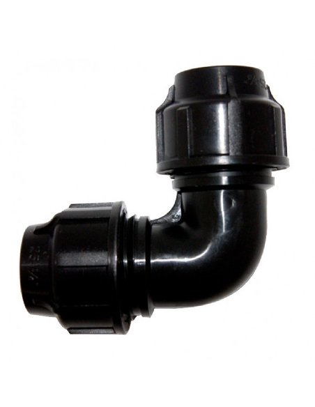 Coude noir 25mm
