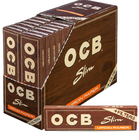 OCB Slim Virgin Paper Unbleached + Filtres