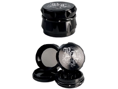 Grinder Black Leaf 4 parties Couronne Noir