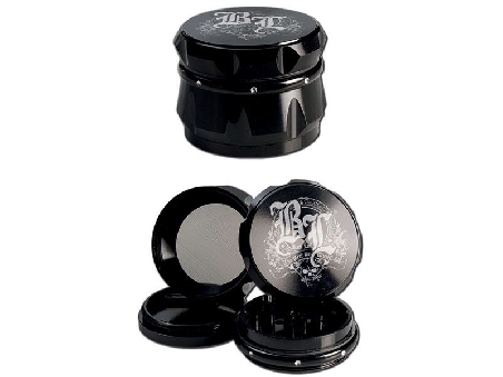 Grinder Black Leaf 4 parties Couronne Noir